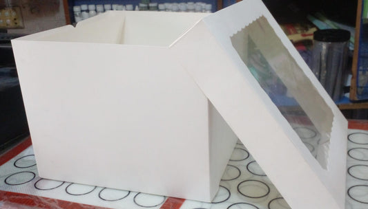 New Imported Window Card Cake Box 10 x 10 x 8 "