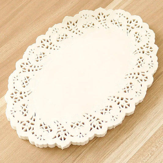 Cake Doilies Oval 10" × 7" 50pcs