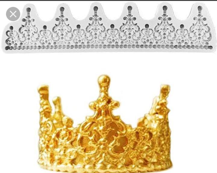 Silicon Vintage Tiara Fondant Mold