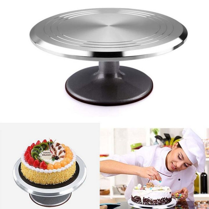 Elegant Heavy Turntable Metal Plastic Base Size: 11.5" Diameter