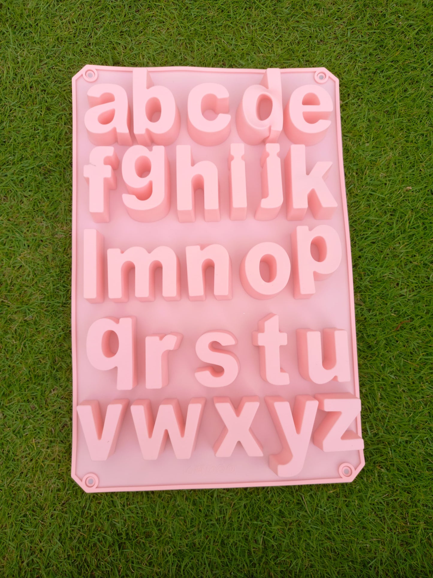 Large Size Lower Case Alphabet Silicone Chocolate Mold