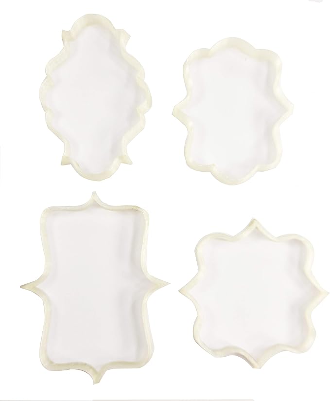Vintage Plaque Cookie Frame Cutter 4pcs Set