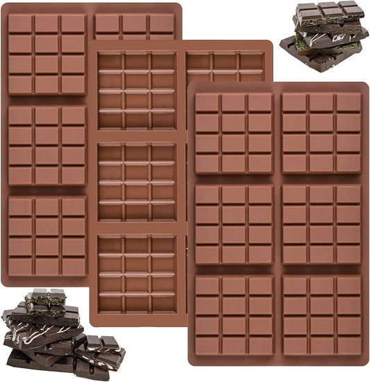 Silicone Square 6 Bars Chocolate Mold