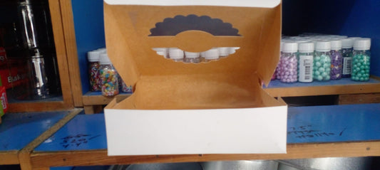 Tart Cookie White Box size 8 x 8 x 2"