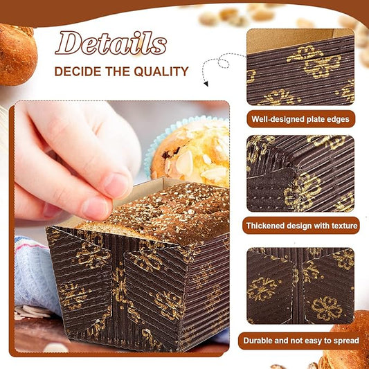 American Honey Cake Paper Loaf pan size 3.2" x 1.4" x 1.4" 10pc Pack