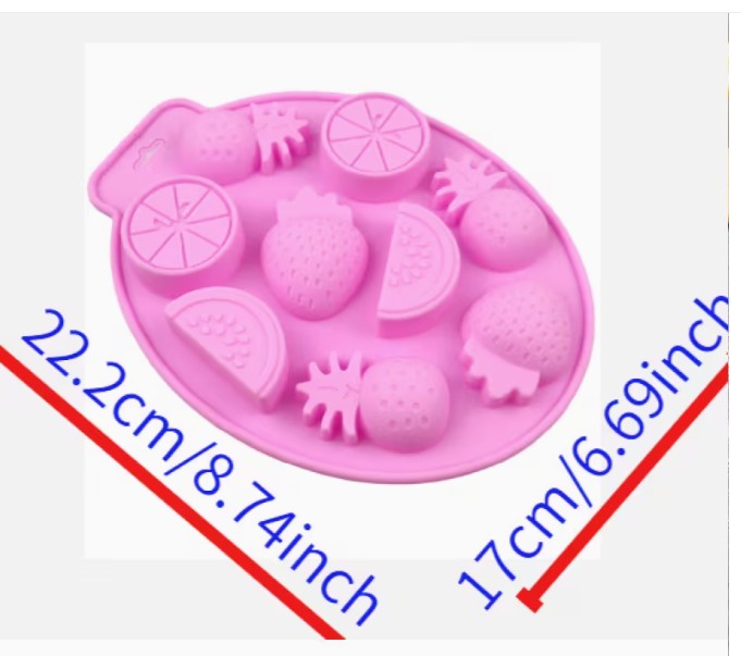 Silicon Fruits Ice Chocolate Mold