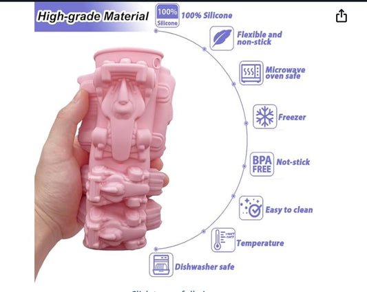 Silicon Formula 1 Racing Cars Chocolate Mold