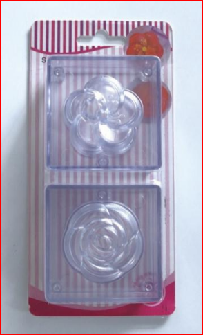 Acrylic 3D Flower Mold 2pc Set
