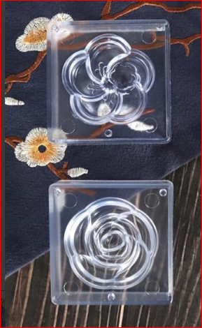 Acrylic 3D Flower Mold 2pc Set