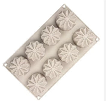 Silicon 8 Cavity 3D Diamond Mold