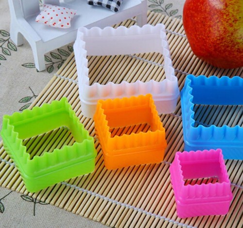 Cookies Square Cutters Set (Plastic)