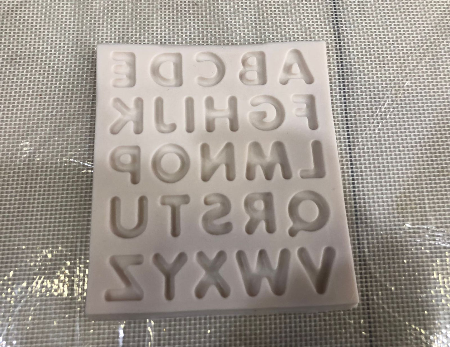 Silicon Alphabet Fondant Mold Size ( 12 x 10cm )