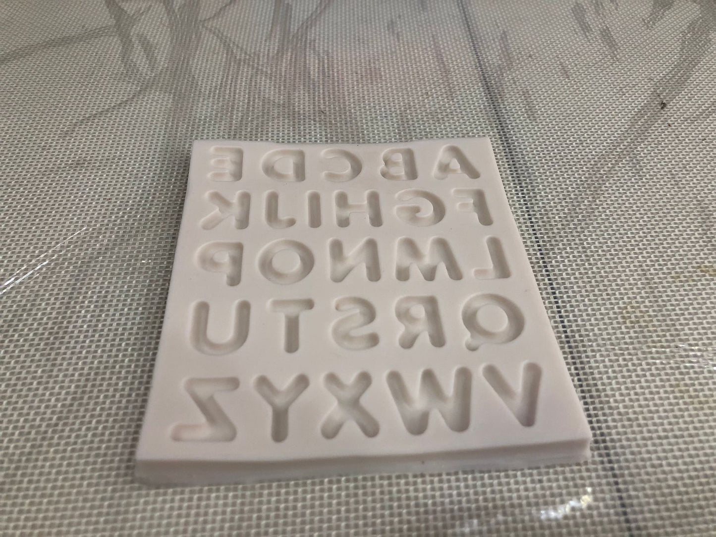 Silicon Alphabet Fondant Mold Size ( 12 x 10cm )