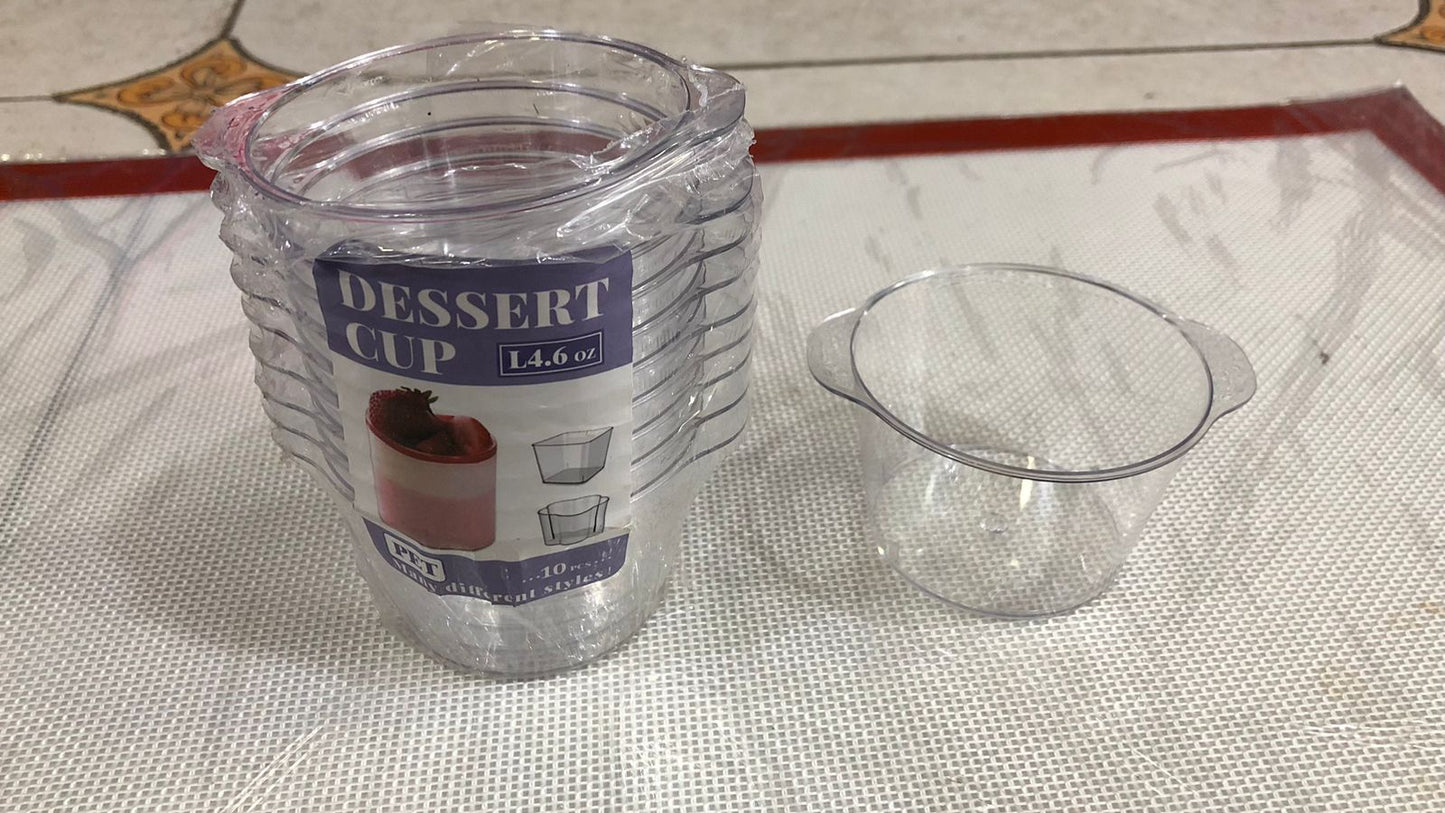 New Style Plastic Shot Glass 10pc size 2" x 2.2" W/O Cap