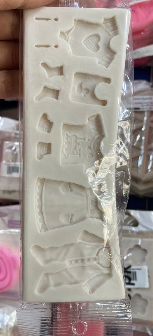 Silicon Baby Romper Fondant Mold Size 2.5" x 3"