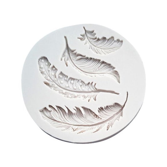 Silicon Birds Feather Fondant Mold size 3.80" x 4"