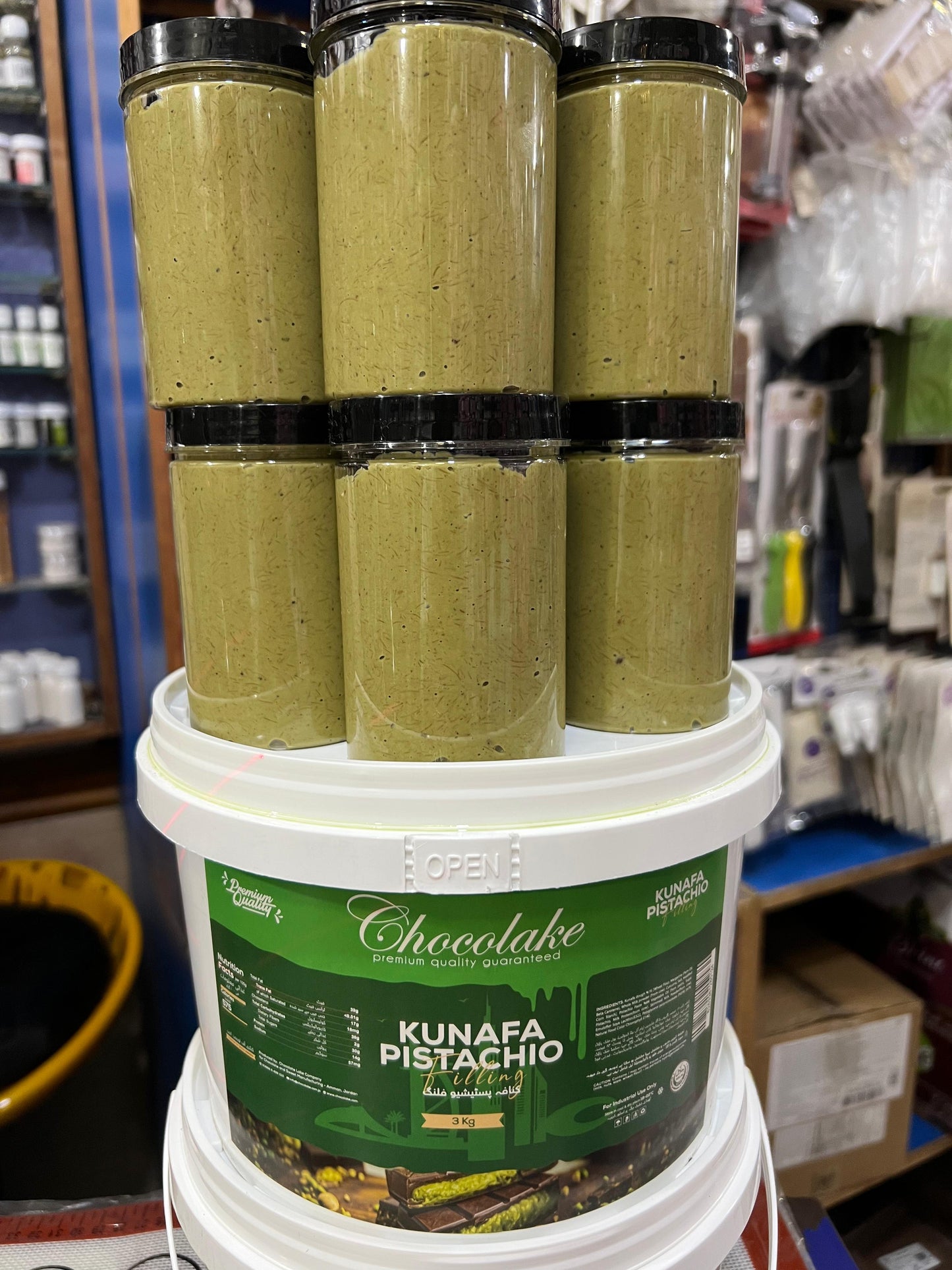 Chocolake Kunafa Pistachio Filling