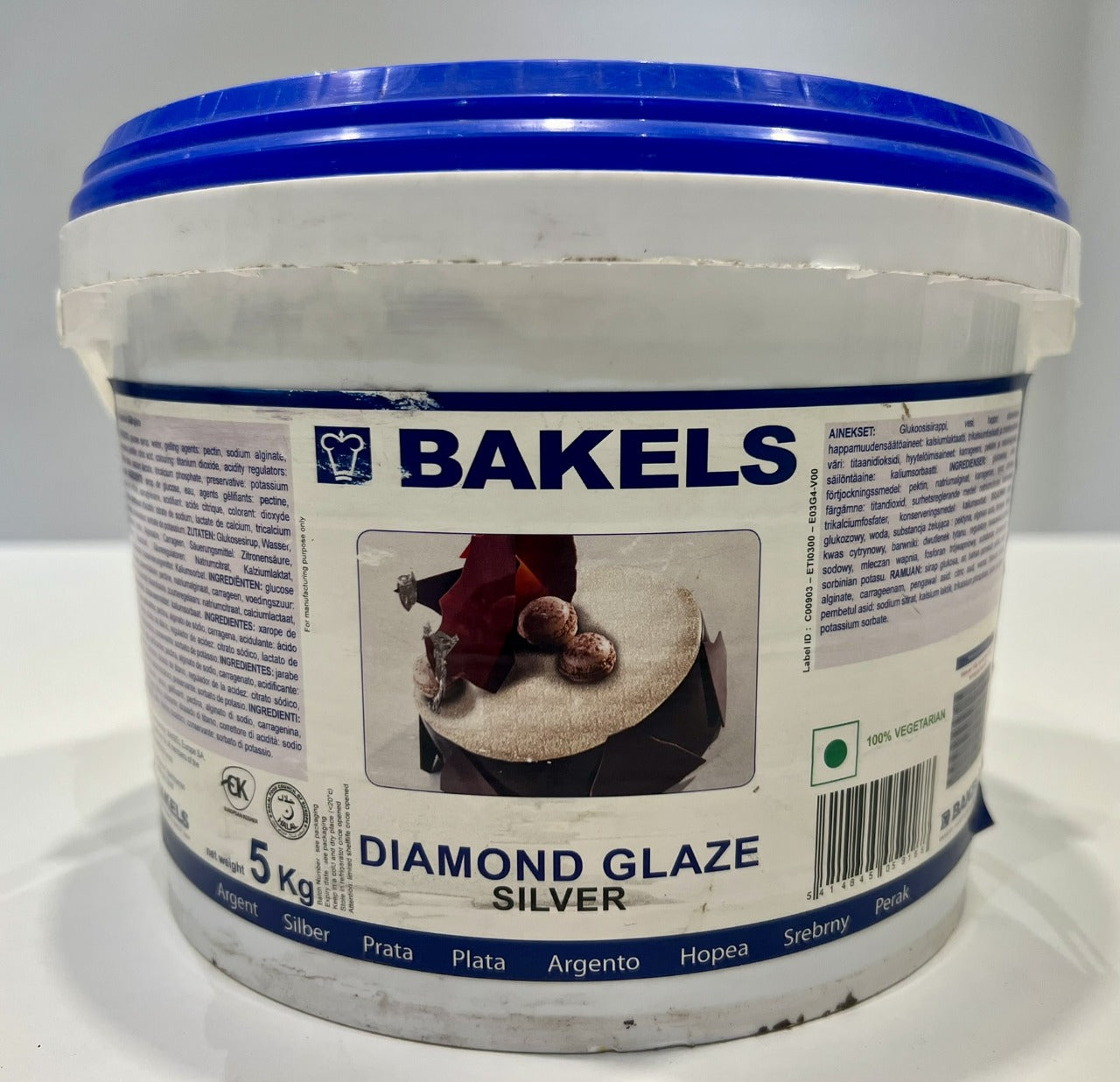 Bakels Diamond Glaze Silver 5kg Made in Belgium
