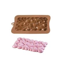 Silicon 3D Bubble Heart Chocolate Bar Mold