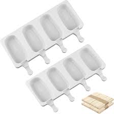 SILICON CAKESICLES POPSICLES MOLD 4 CAVITY WITH 50 STICK