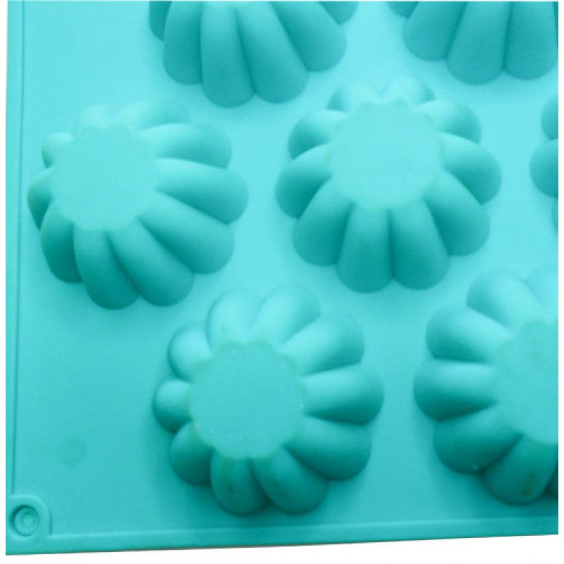 12 CAVITY SILICON SUNFLOWER CUP CAKE MOLD TRAY