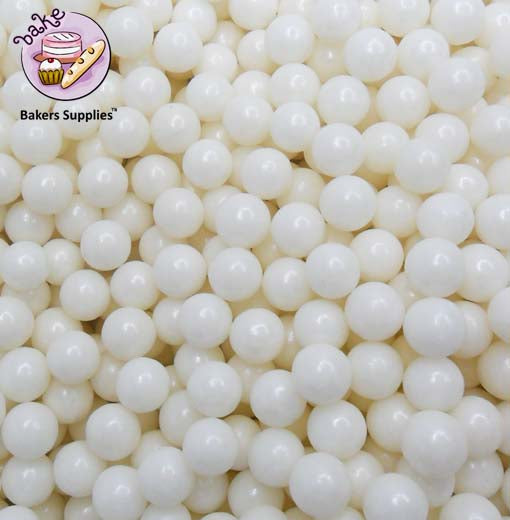 7mm Pearl White Balls Pearls Sprinkles