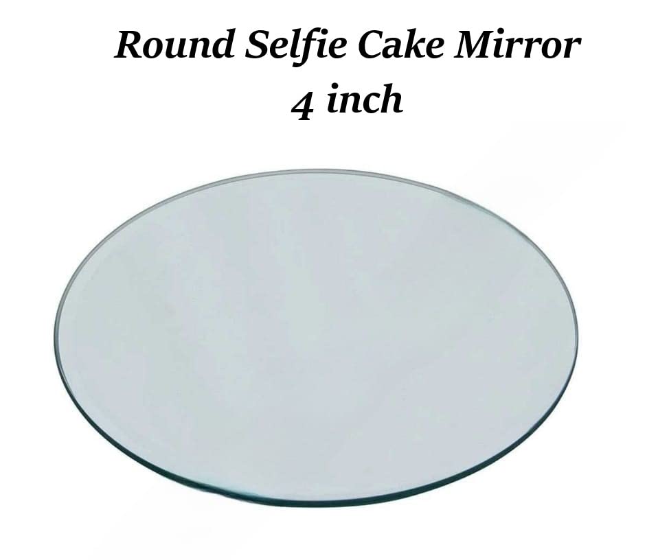 Acrylic Round Shape Selfie Mirror for Cake