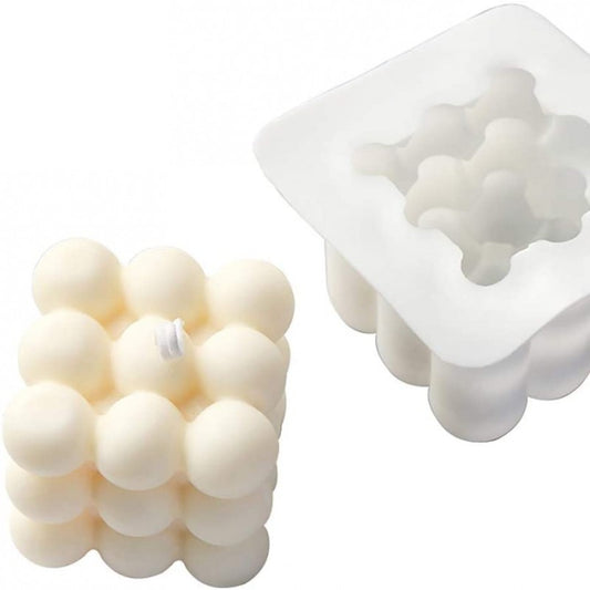 SINGLE CAVITY ROUND RUBIK'S CUBE SILICONE MOLD