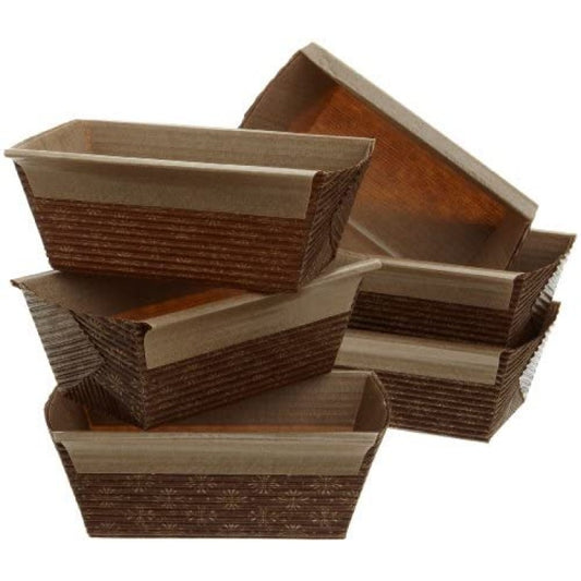 American Honey Cake Paper Loaf pan size 6" x 2.5" x 1.75" pack pf 6 piece