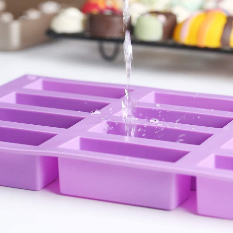 12 CAVITY GRANOLA RECTANGLE SILICONE MOLD TRAY