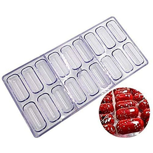 ACRYLIC OVAL 3D CHOCOLATE MOLD