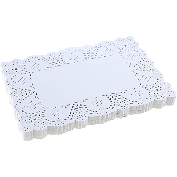 Grade Doilies Paper Rectangular White 250pcs