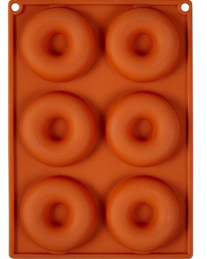 6 Cavity Silicon Donut Tray