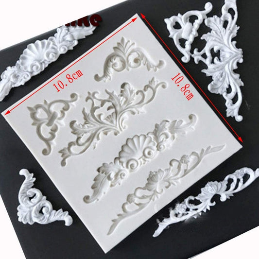 SILICONE AYANA SCROLLWORK FONDANT MOLD