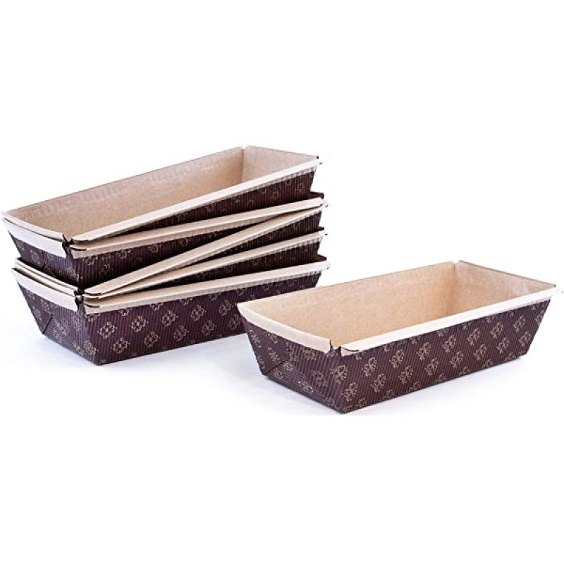 American Honey Cake Paper Loaf pan size 7.87" x 2.55" x 1.96" 10pc Pack