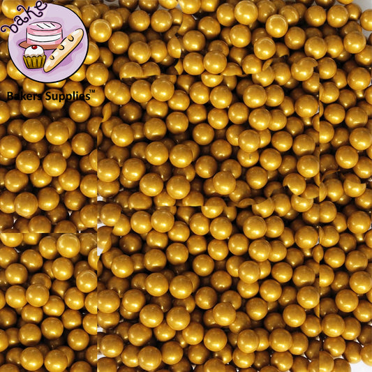 7mm Dijon Golden Balls Pearls Sprinkles