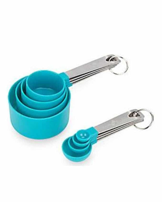 Steel Handle 8pcs Measuring Cups & Spoons Set