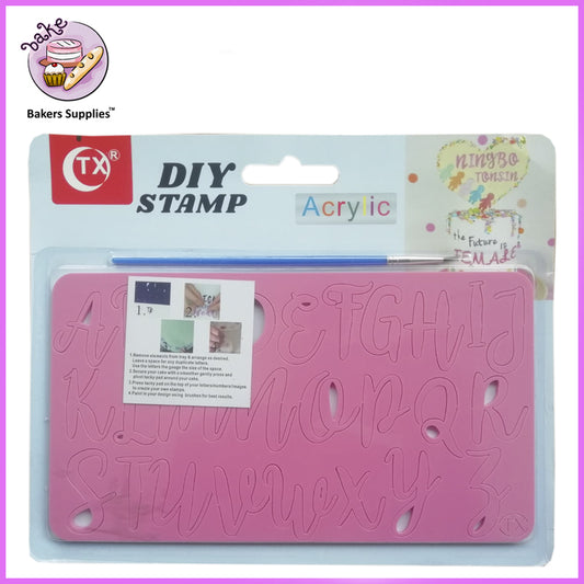 Acrylic Carble Fonts Diy Cake Stamp