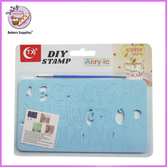 Acrylic Disney Fonts Diy Cake Stamp