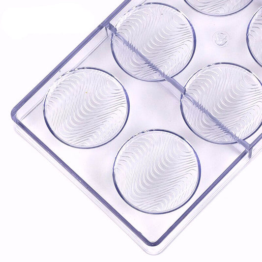 ACRYLIC ROUND WAVE SHAPE CHOCOLATE MOLD