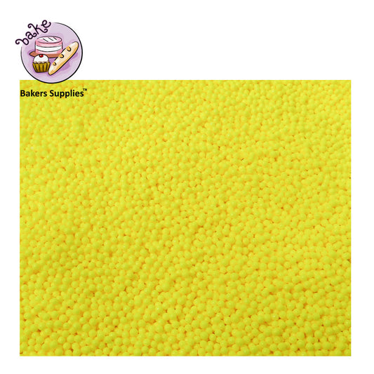 2mm Lemon Yellow Balls Pearls Sprinkles