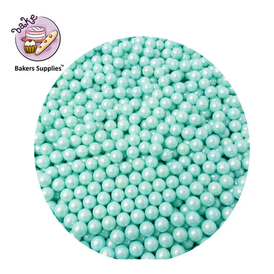 7mm Aqua Turquoise Balls Pearls Sprinkles