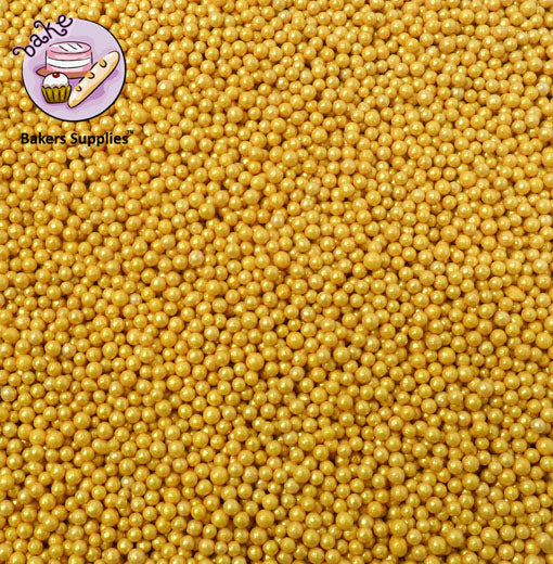 Jual Gold Sprinkles / Edible Pearl - 2mm - Jakarta Barat - Reolly