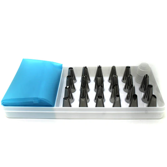 23 Icing Nozzle Set with Coupler With Piping Bag