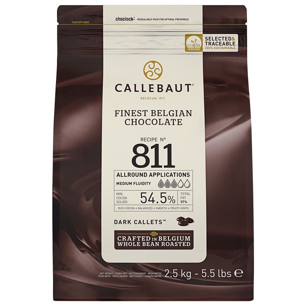 Callebaut Dark Chocolate Callets 54% 811