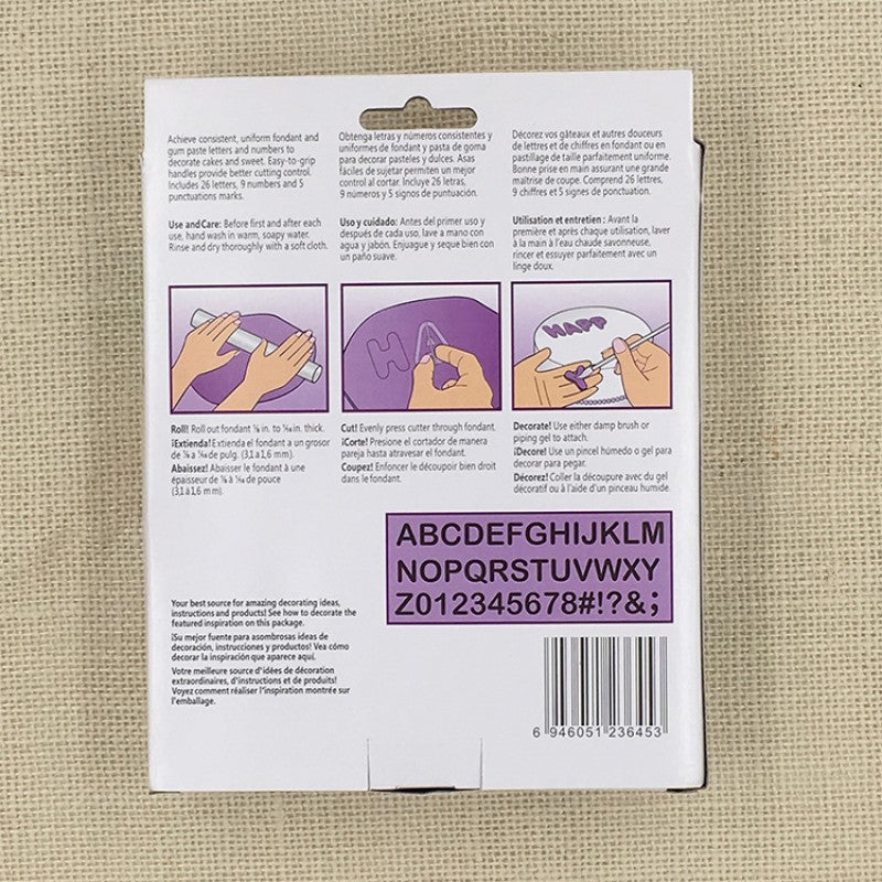 40pcs Upper Alphabet Capital Letters Number Cutter