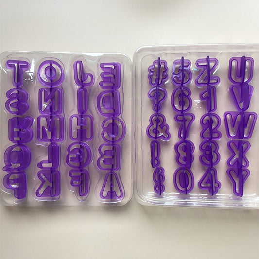 40pcs Upper Alphabet Capital Letters Number Cutter