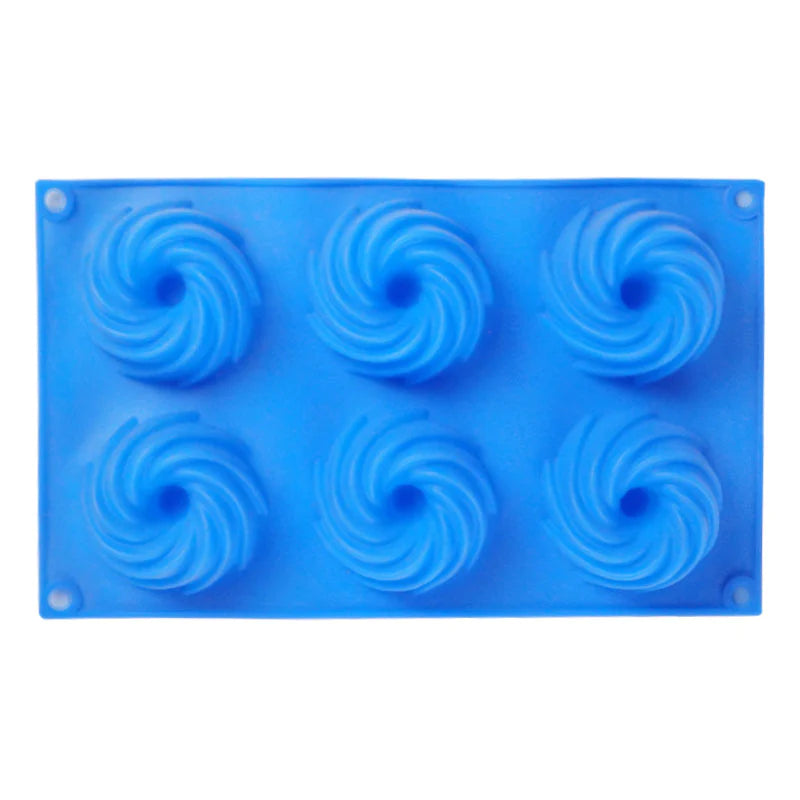Silicon Mini Bundt Cake Pan 6 Cavity