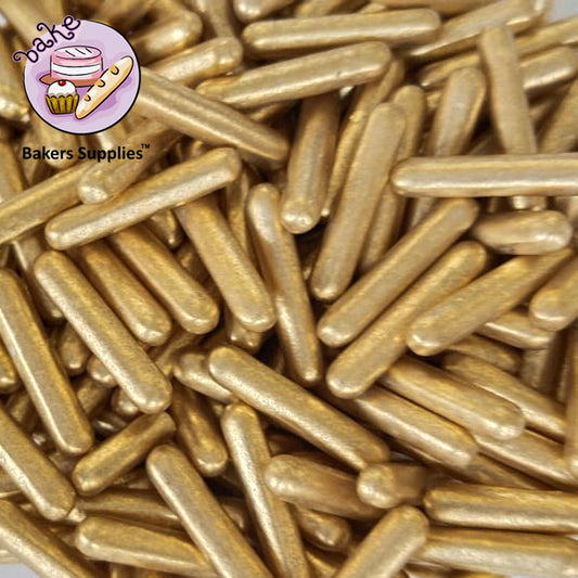 Metallic Golden Rods Sprinkle Confetti