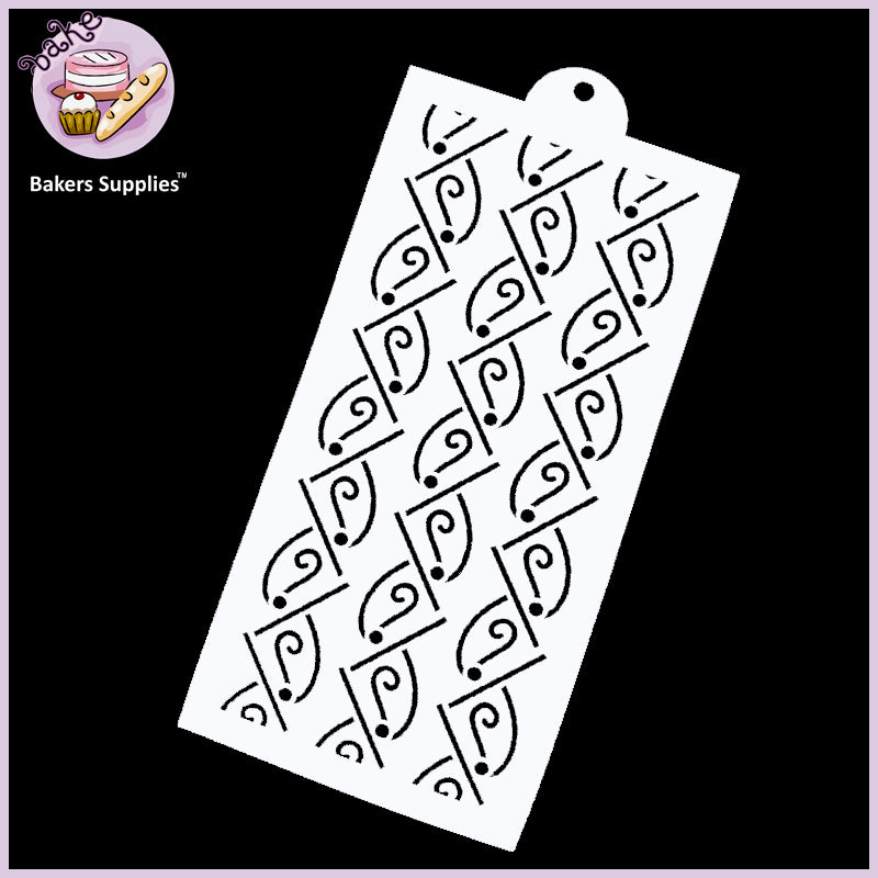 Floral Shape Cake Stencils